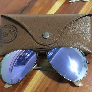 Purple ray ban aviators